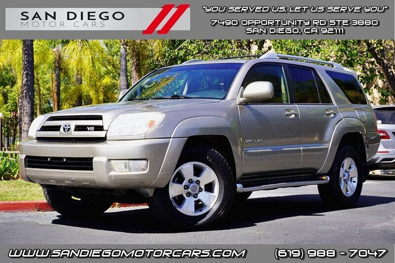 2003 Toyota 4Runner for sale at San Diego Motor Cars LLC in Spring Valley CA