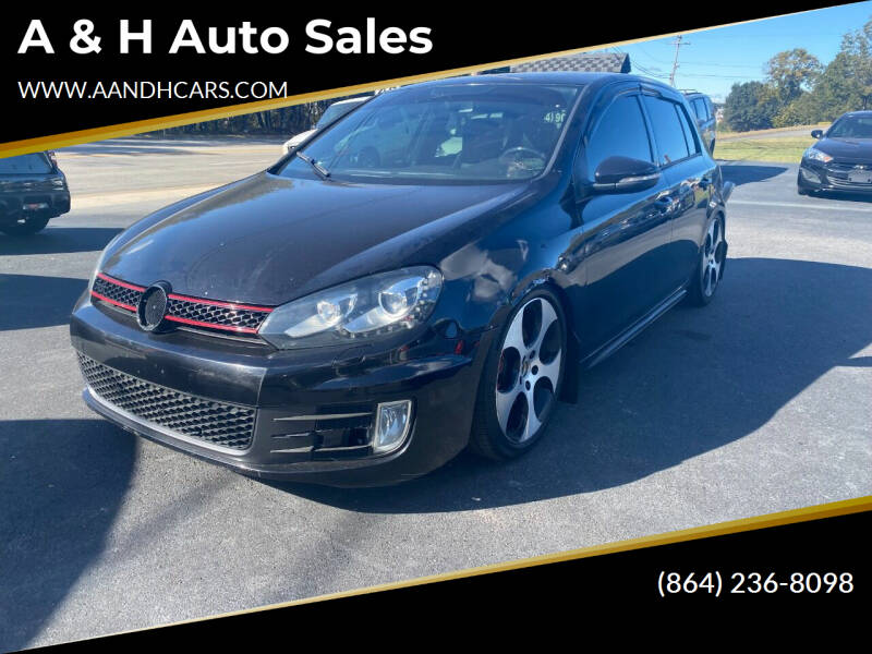 2013 Volkswagen GTI for sale at A & H Auto Sales in Greenville SC