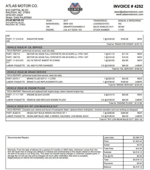 2017 BMW 4 Series 430i