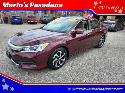 2016 Honda Accord for sale at Mario's Pasadena in Pasadena TX