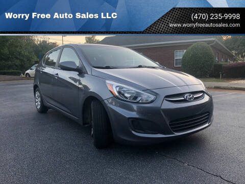 2017 Hyundai Accent for sale at Worry Free Auto Sales LLC in Woodstock GA