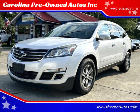 2016 Chevrolet Traverse for sale at Carolina Pre-Owned Autos Inc in Durham NC