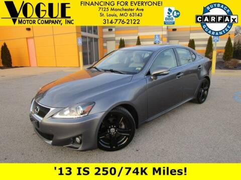 2013 Lexus IS 250 for sale at Vogue Motor Company Inc in Saint Louis MO
