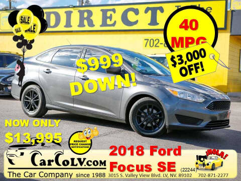 2018 Ford Focus for sale at The Car Company in Las Vegas NV