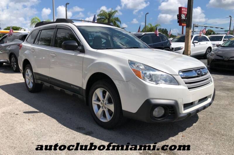 2014 Subaru Outback for sale at AUTO CLUB OF MIAMI, INC in Miami FL