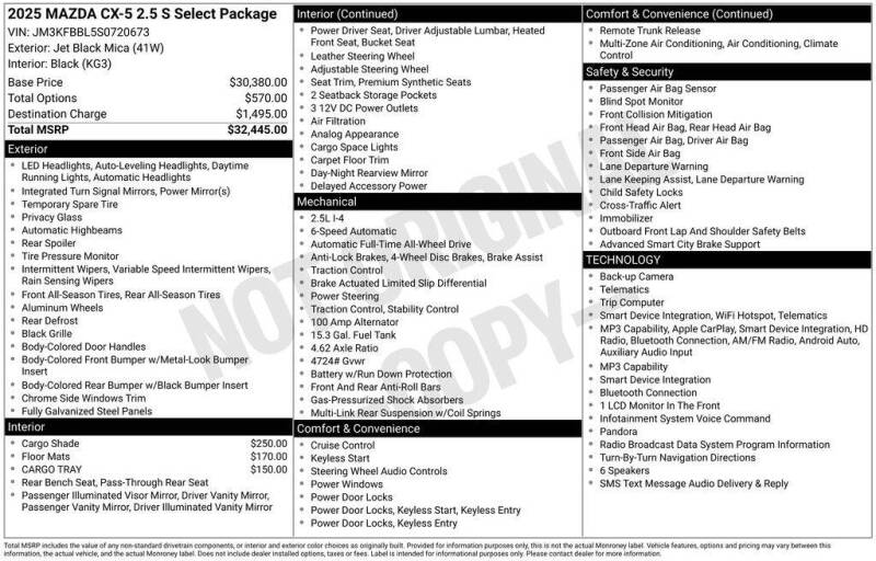 2025 Mazda CX-5 2.5 S Select