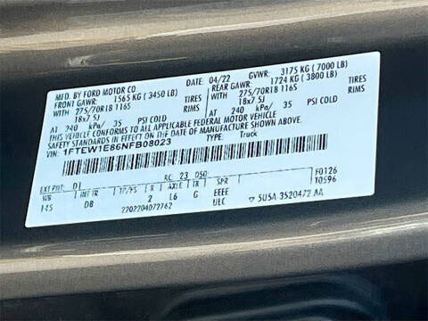 2022 Ford F-150 Tremor