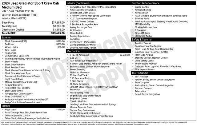 2024 Jeep Gladiator NightHawk