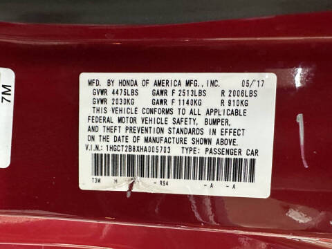 2017 Honda Accord EX-L V6