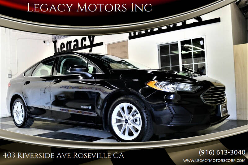 2019 Ford Fusion Hybrid for sale at Legacy Motors Inc in Roseville CA