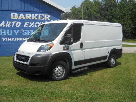 2020 RAM ProMaster for sale at BARKER AUTO EXCHANGE in Spencer IN