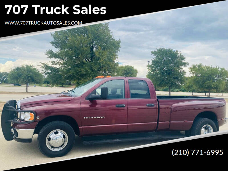 2003 Dodge Ram Pickup 3500 for sale at 707 Truck Sales in San Antonio TX