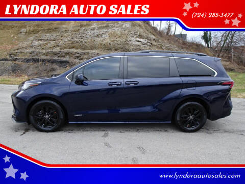2021 Toyota Sienna for sale at LYNDORA AUTO SALES in Lyndora PA