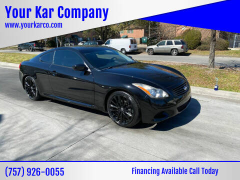 2014 Infiniti Q60 Coupe for sale at Your Kar Company in Norfolk VA