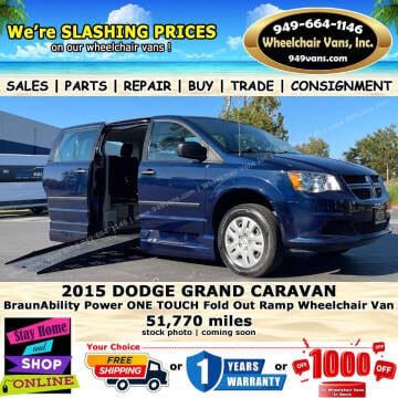 2015 Dodge Grand Caravan for sale at Wheelchair Vans Inc in Laguna Hills CA