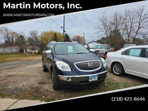 2012 Buick Enclave for sale at Martin Motors, Inc. in Chisholm MN