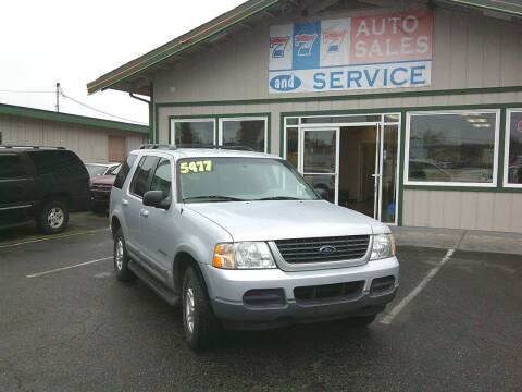 2002 Ford Explorer for sale at 777 Auto Sales and Service in Tacoma WA