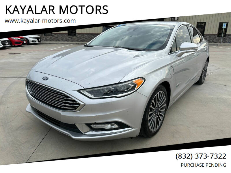 2017 Ford Fusion Energi for sale at KAYALAR MOTORS SUPPORT CENTER in Houston TX