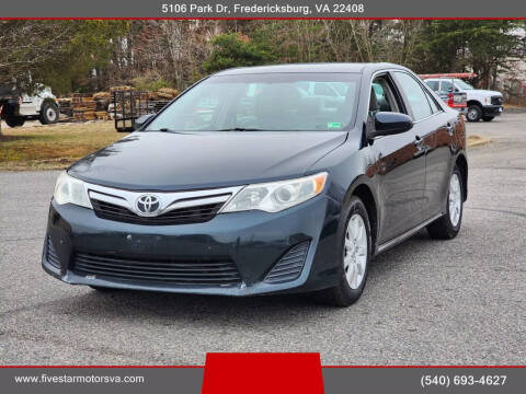 2012 Toyota Camry for sale at Five Star Motors in Fredericksburg VA