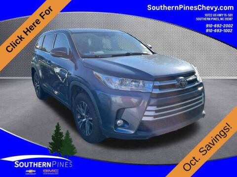 2019 Toyota Highlander for sale at PHIL SMITH AUTOMOTIVE GROUP - SOUTHERN PINES GM in Southern Pines NC