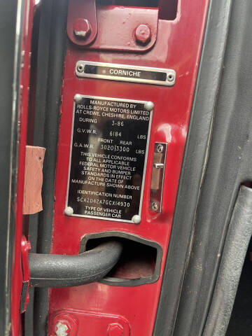 1986 Rolls-Royce Corniche