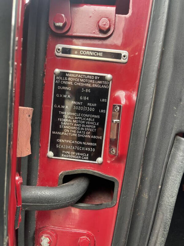 1986 Rolls-Royce Corniche