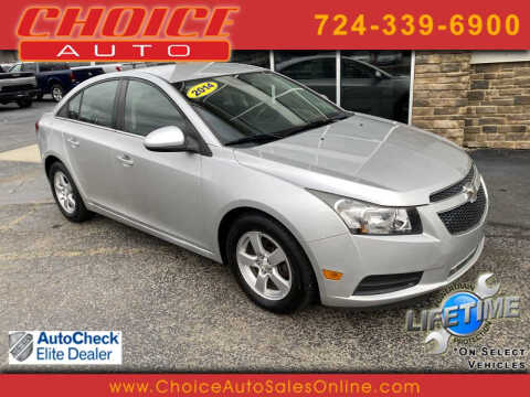 2014 Chevrolet Cruze for sale at CHOICE AUTO SALES in Murrysville PA