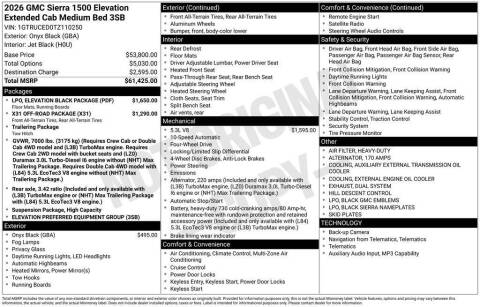 2026 GMC Sierra 1500 Elevation