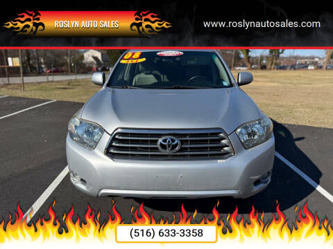 2008 Toyota Highlander for sale at Roslyn Auto Sales in Roslyn Heights NY