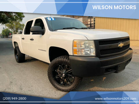 2007 Chevrolet Silverado 1500 for sale at WILSON MOTORS in Stockton CA