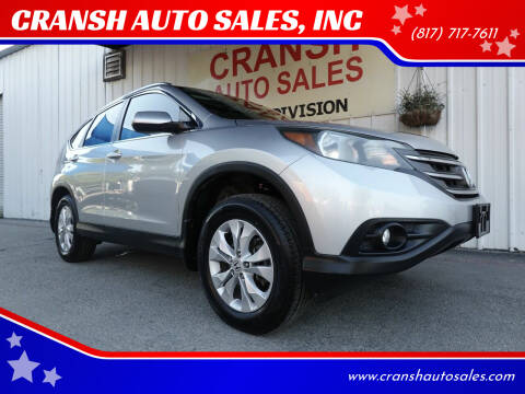 2013 Honda CR-V for sale at CRANSH AUTO SALES, INC in Arlington TX