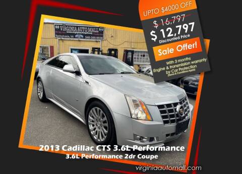 2013 Cadillac CTS for sale at Virginia Auto Mall in Woodford VA