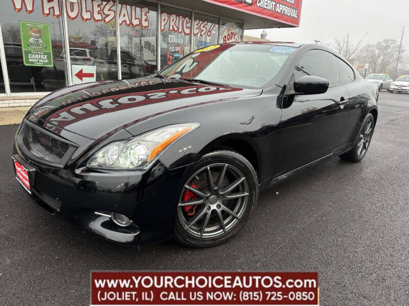 2012 Infiniti G37 Coupe for sale at Your Choice Autos - Joliet in Joliet IL