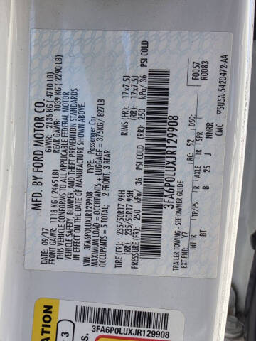 2018 Ford Fusion Hybrid SE