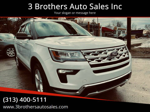 2018 Ford Explorer for sale at 3 Brothers Auto Sales Inc in Detroit MI