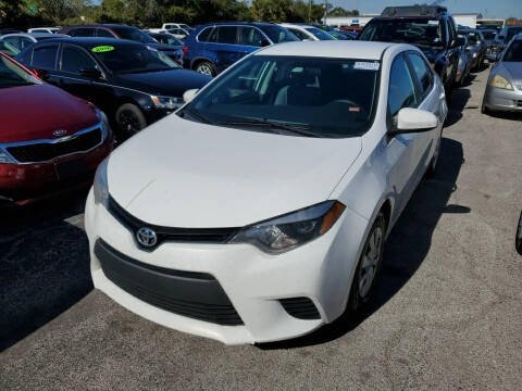 2016 Toyota Corolla for sale at FLORIDA CAR TRADE LLC in Davie FL