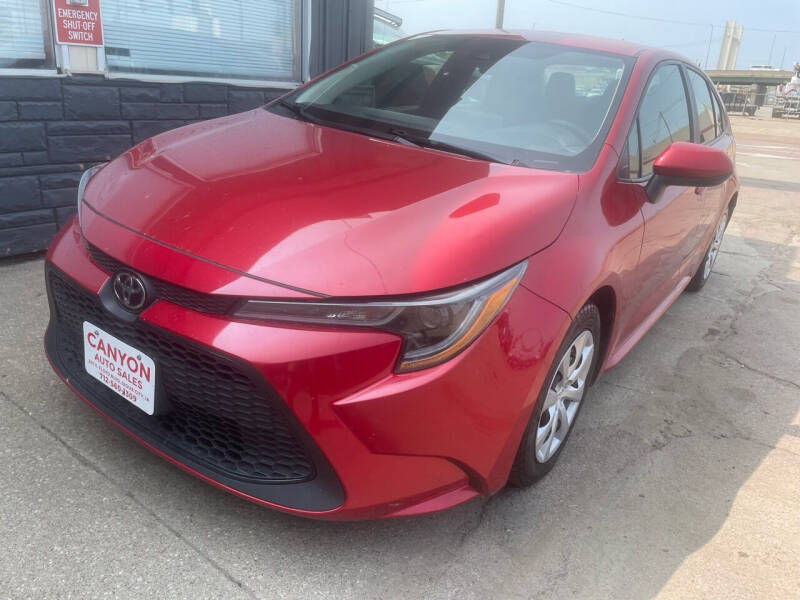 2020 Toyota Corolla for sale at Canyon Auto Sales LLC in Sioux City IA