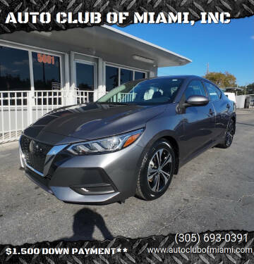2022 Nissan Sentra for sale at AUTO CLUB OF MIAMI, INC in Miami FL