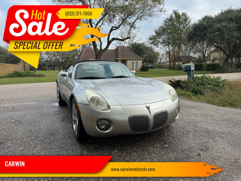 2006 Pontiac Solstice for sale at CARWIN in Katy TX