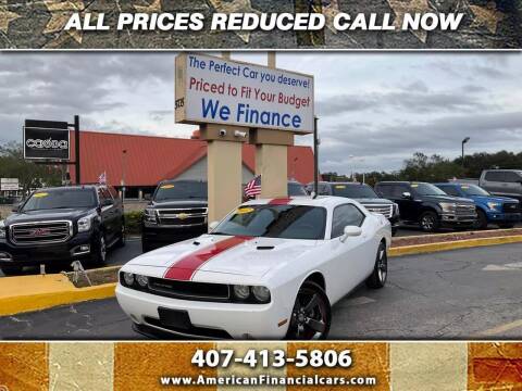 2012 Dodge Challenger for sale at American Financial Cars in Orlando FL