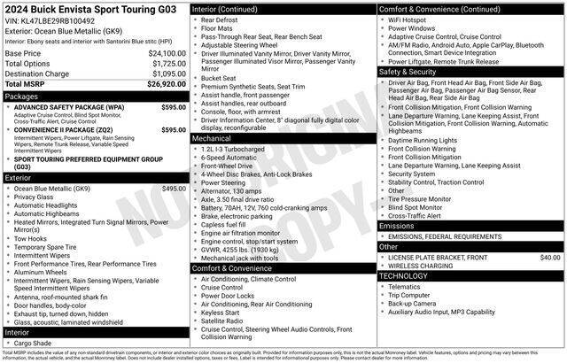 2024 Buick Envista Sport Touring