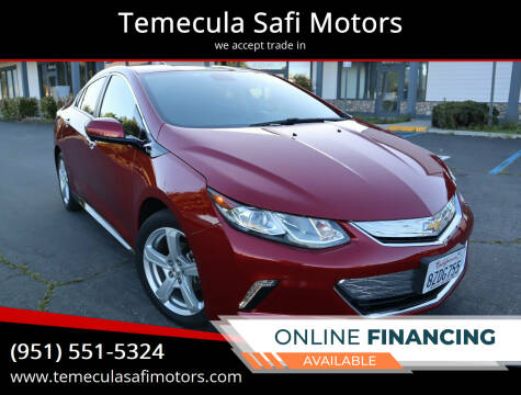 2018 Chevrolet Volt for sale at Temecula Safi Motors in Temecula CA