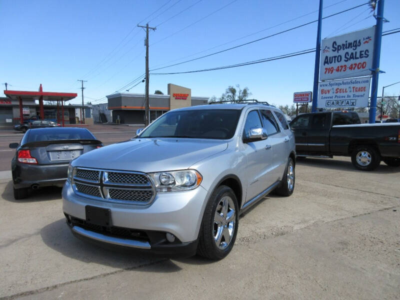 2012 Dodge Durango for sale at Springs Auto Sales in Colorado Springs CO