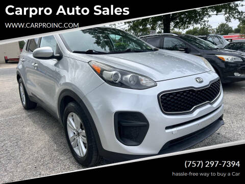 2019 Kia Sportage for sale at Carpro Auto Sales in Chesapeake VA