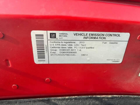 2013 Chevrolet Sonic RS Manual