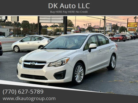 2012 Subaru Impreza for sale at DK Auto LLC in Stone Mountain GA