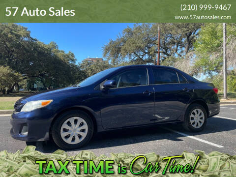 2013 Toyota Corolla for sale at 57 Auto Sales in San Antonio TX