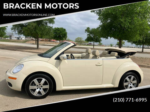 2006 Volkswagen New Beetle Convertible for sale at BRACKEN MOTORS in San Antonio TX