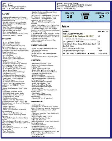 2014 Dodge Challenger SXT