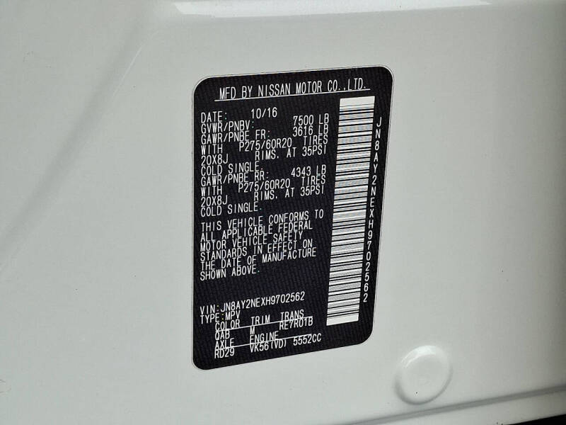 2017 Nissan Armada Platinum